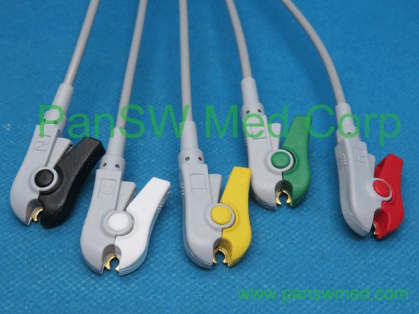 Compatible Sadaat ECG Cable Heyer Neptune 5leads IEC Grabber (2) – PanswMed